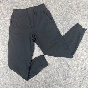 Uniqlo Mens Black Joggers Sz S Tapered Pockets AIRism Activewear Lightweight